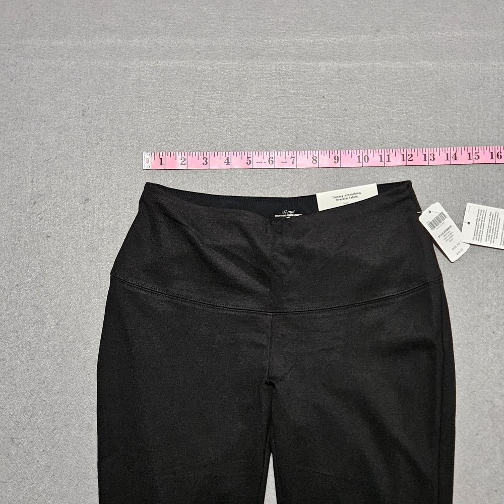 Soma Smoothing Ponte Leggings‎ Size XS Pull-On Stretch Comfort Pants Black NEW - Picture 3 of 13